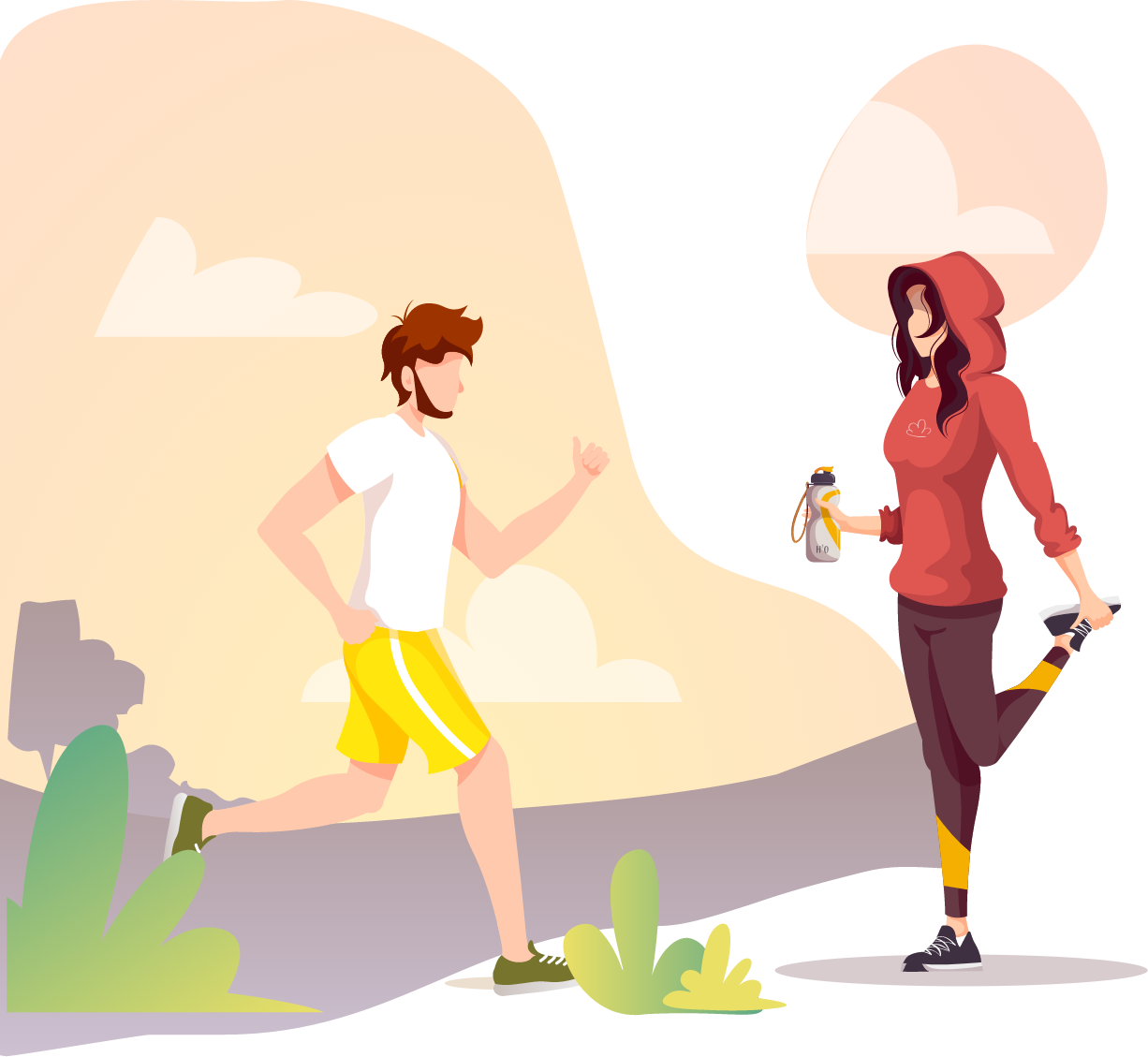 Get Started With Fitness Studio Illustration